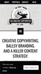 Mobile Screenshot of creative-copywriter.net